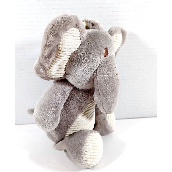 Kellytoy Gray Elephant  Rattle Crinkle Ears Plush 11" Baby Toy Stuffed Animal - Picture 2 of 4